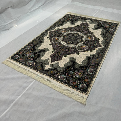 5 ft x 8 ft Area Rug - Persian 1200 Reeds - Farsh Kilim Mojalal 6 - Beige - Luxurious Persian Elegance for Your Home