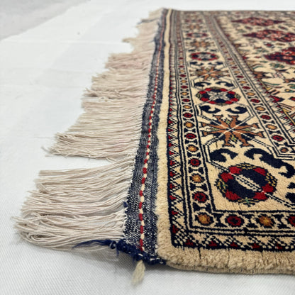 Khal Muhammadi Handmade Rug 5ft x 8ft - Elegant Tan Wool Rug - Authentic Afghan Handwoven Craftsmanship