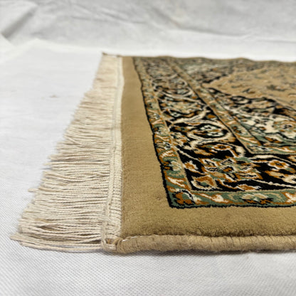 3 ft x 5 ft Persian Rug - Classic Collection - Beige & Black Acrylic Polyester Luxury