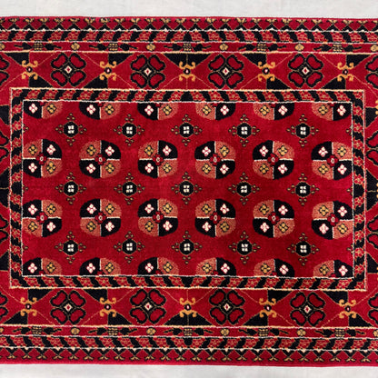 3 ft x 5 ft Persian Rug - Qashqai Majesty Collection - Red Acrylic Polyester Luxury