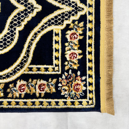 3 ft x 5 ft Turkish Rug - Anatolia Luxe Collection - Black & Gold Acrylic Polyester