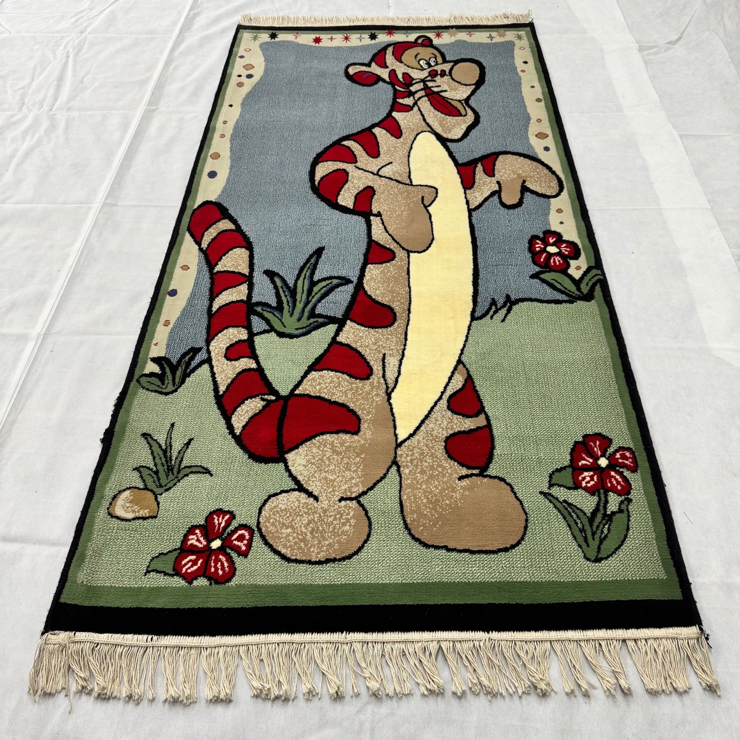 3 ft x 7 ft Persian Rug - Shiraz Joy Collection - Multicolor Kids Cartoon Design