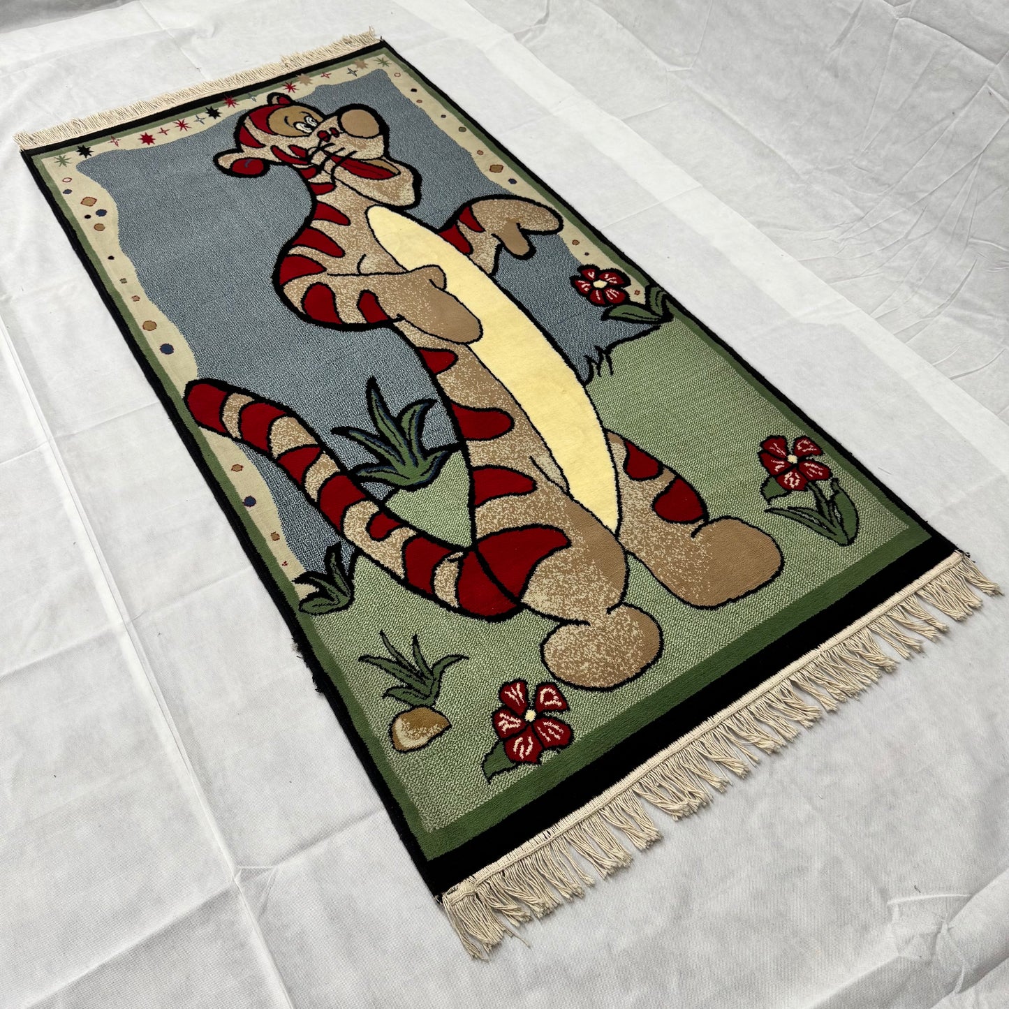 3 ft x 7 ft Persian Rug - Shiraz Joy Collection - Multicolor Kids Cartoon Design