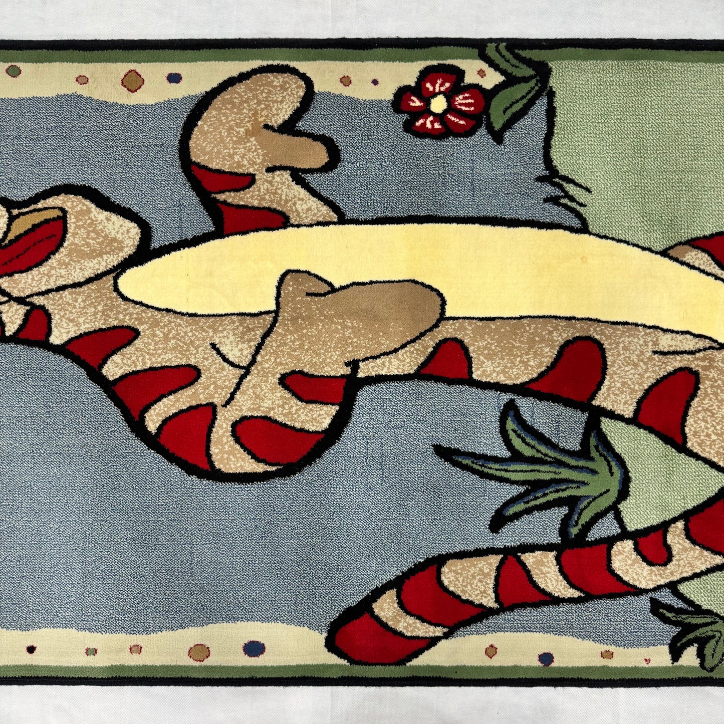 3 ft x 7 ft Persian Rug - Shiraz Joy Collection - Multicolor Kids Cartoon Design