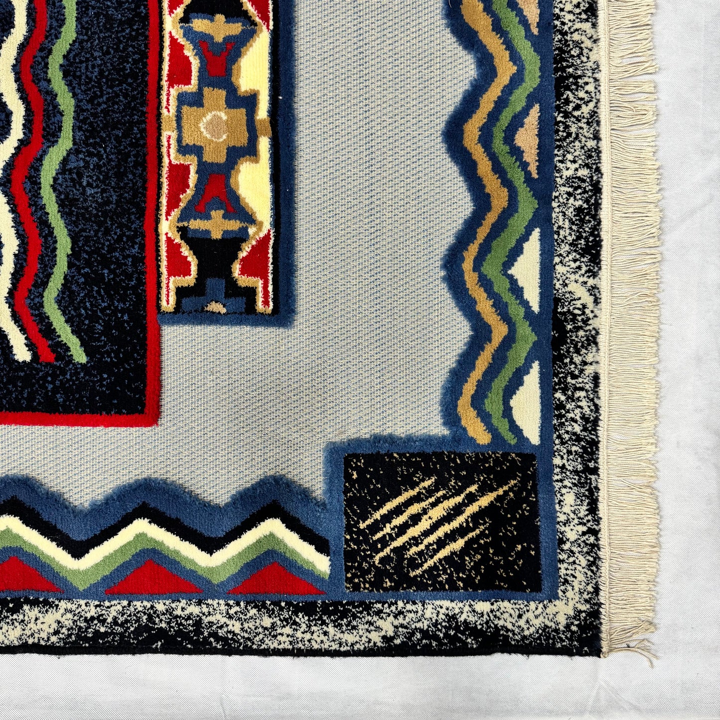 4.5 ft x 6.5 ft Persian Rug - Tabriz Essence Collection - 500 Reeds - Multicolor Geometric Design