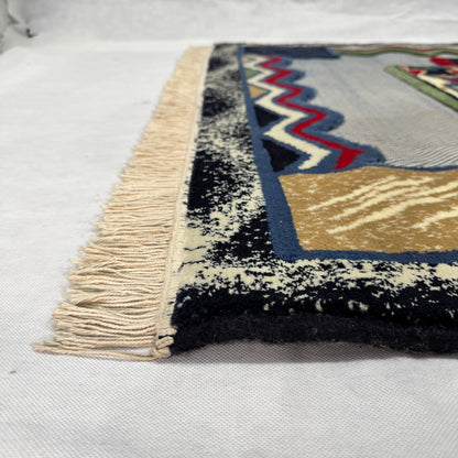 4.5 ft x 6.5 ft Persian Rug - Tabriz Essence Collection - 500 Reeds - Multicolor Geometric Design