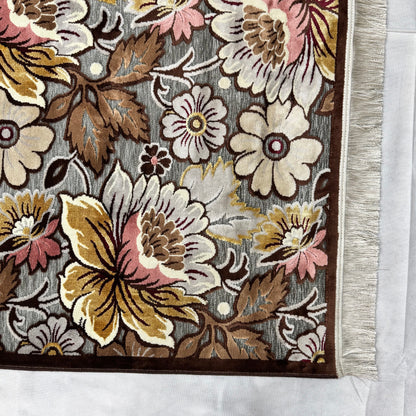 5 ft x 8 ft Persian Silky Rug - Nain Blossom Collection - Multicolor Floral Luxury Carpet