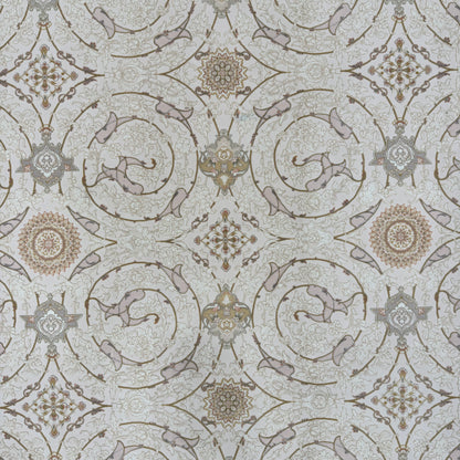 8x11 ft Persian Rug - Beheshti Tabraiz Collection - Peach Silk Luxury Machine-Made