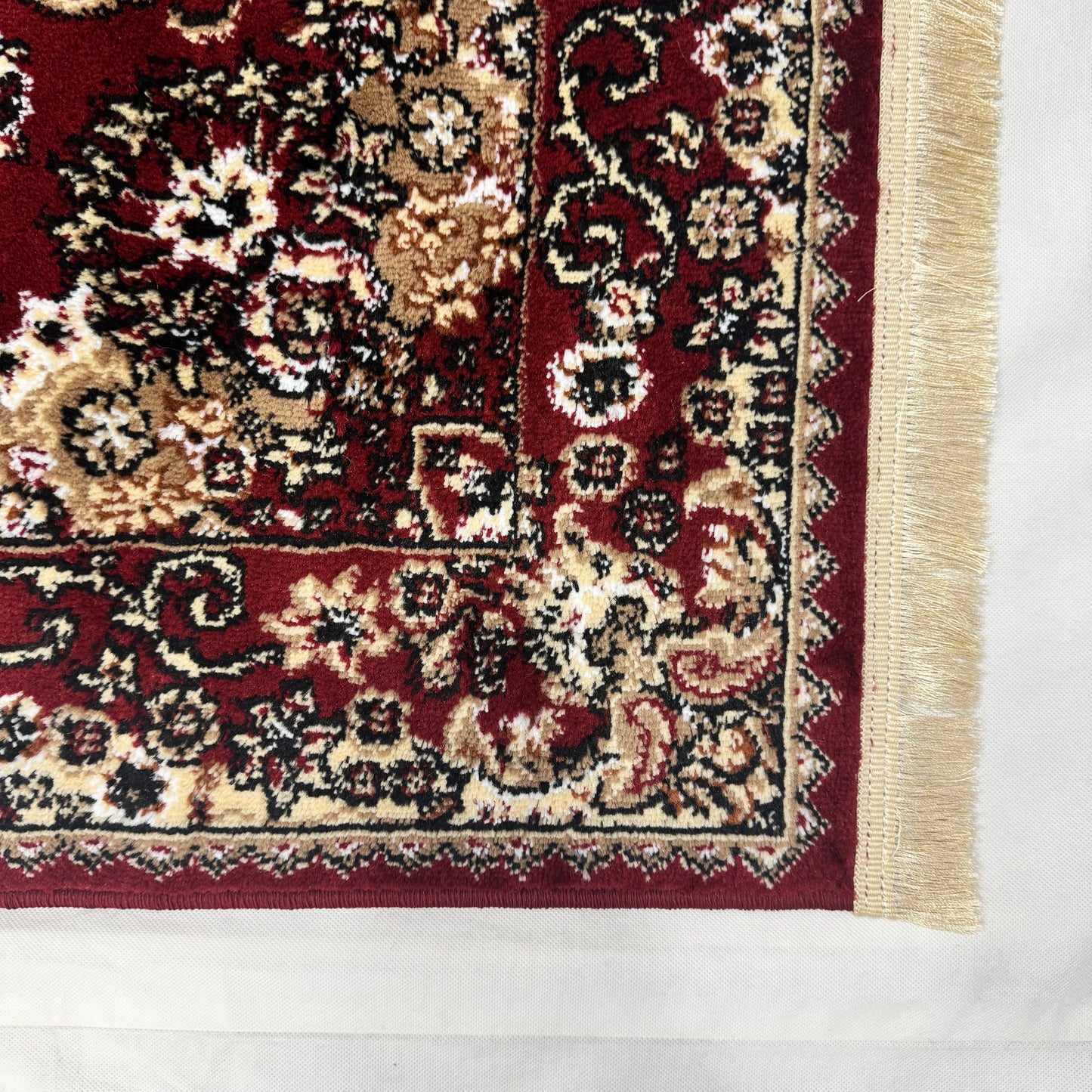 Turkish Rug – Crimson Majesty Collection – Deep Red Luxury