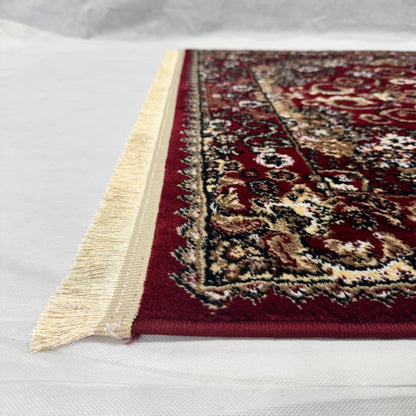 Turkish Rug – Crimson Majesty Collection – Deep Red Luxury