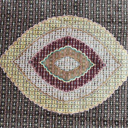 Persian Hunting Silk Rug 8 ft x 11 ft | Pure Silk Abresham 1600 Reed