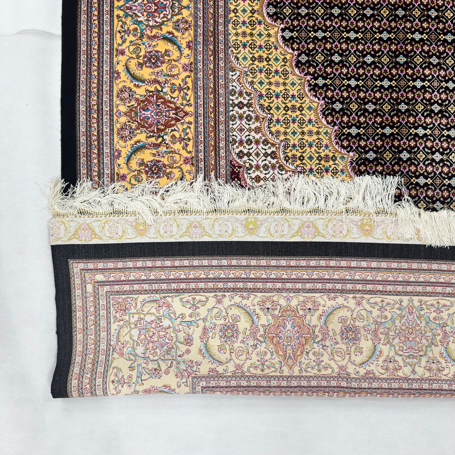 Persian Hunting Silk Rug 8 ft x 11 ft | Pure Silk Abresham 1600 Reed