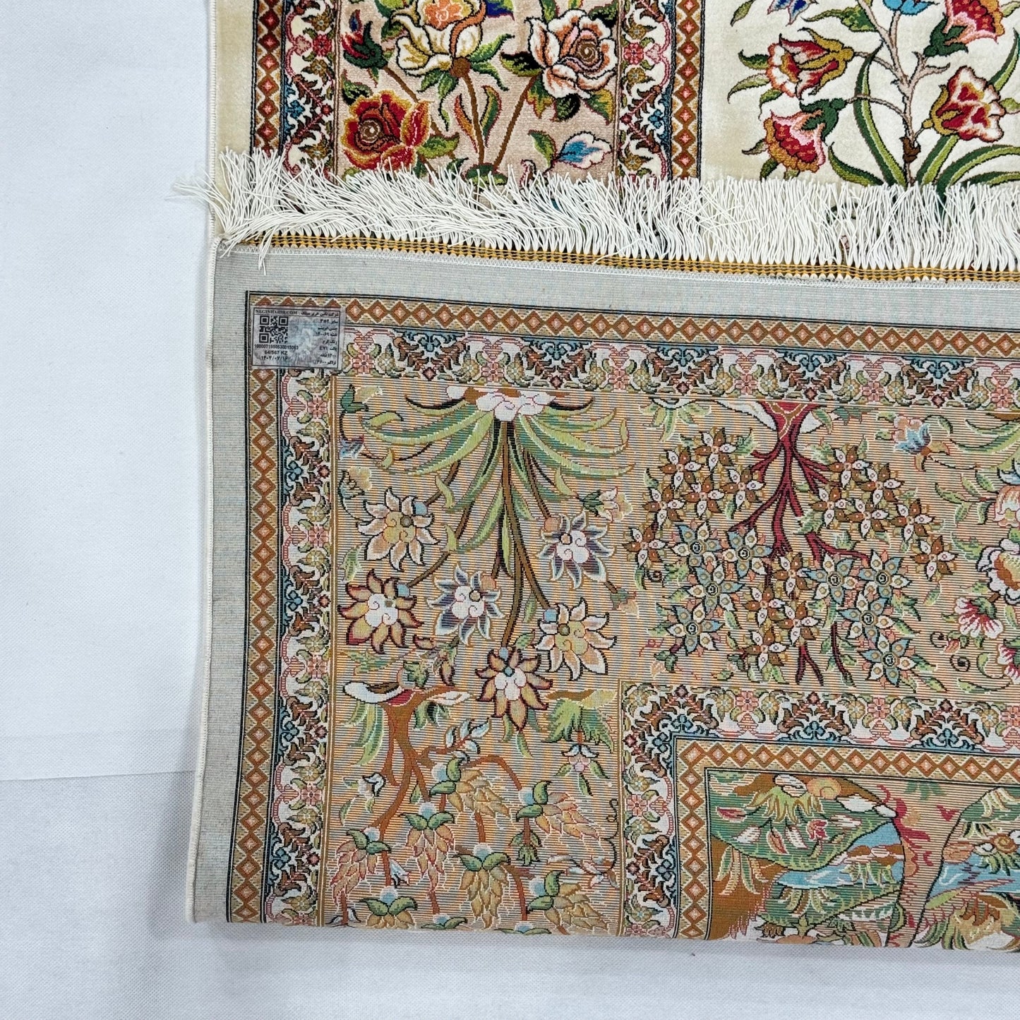 Persian Tree of Life Silk Rug 7 ft x 10 ft | Pure Silk Abresham 1600 Reed