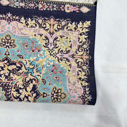 Persian Silk Medallion Rug 5 ft x 8 ft | 1600 Reed Pure Silk Abresham