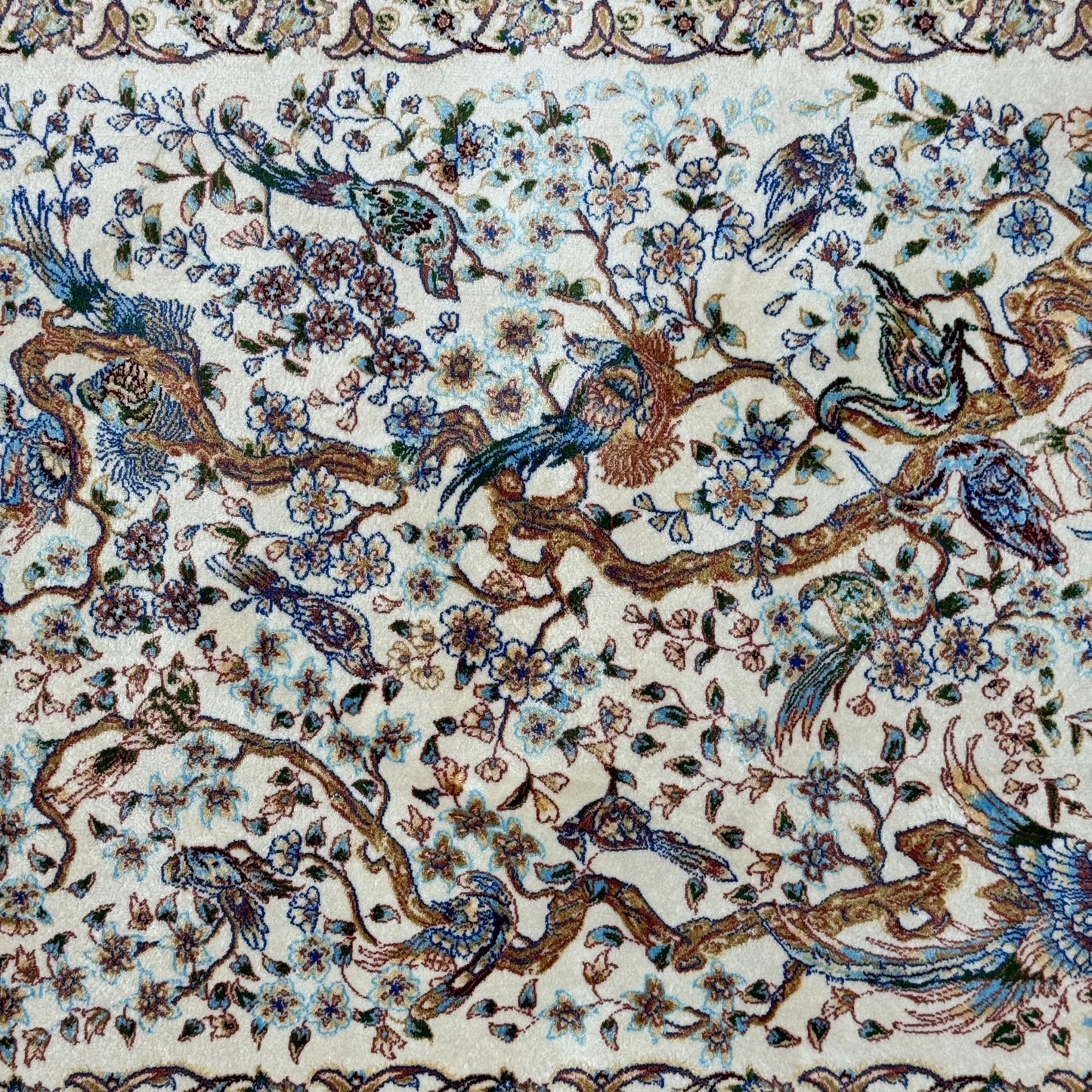 Persian Silk Garden of Paradise Rug 3 ft x 5 ft | 1600 Reeds