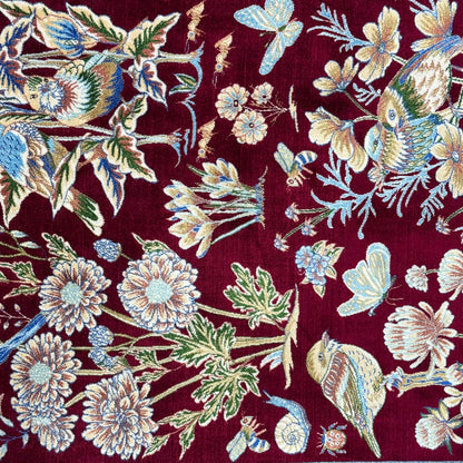 Persian Silk Garden Bird Rug 2.5 ft x 4 ft | Pure Silk Abresham 1600 Reed