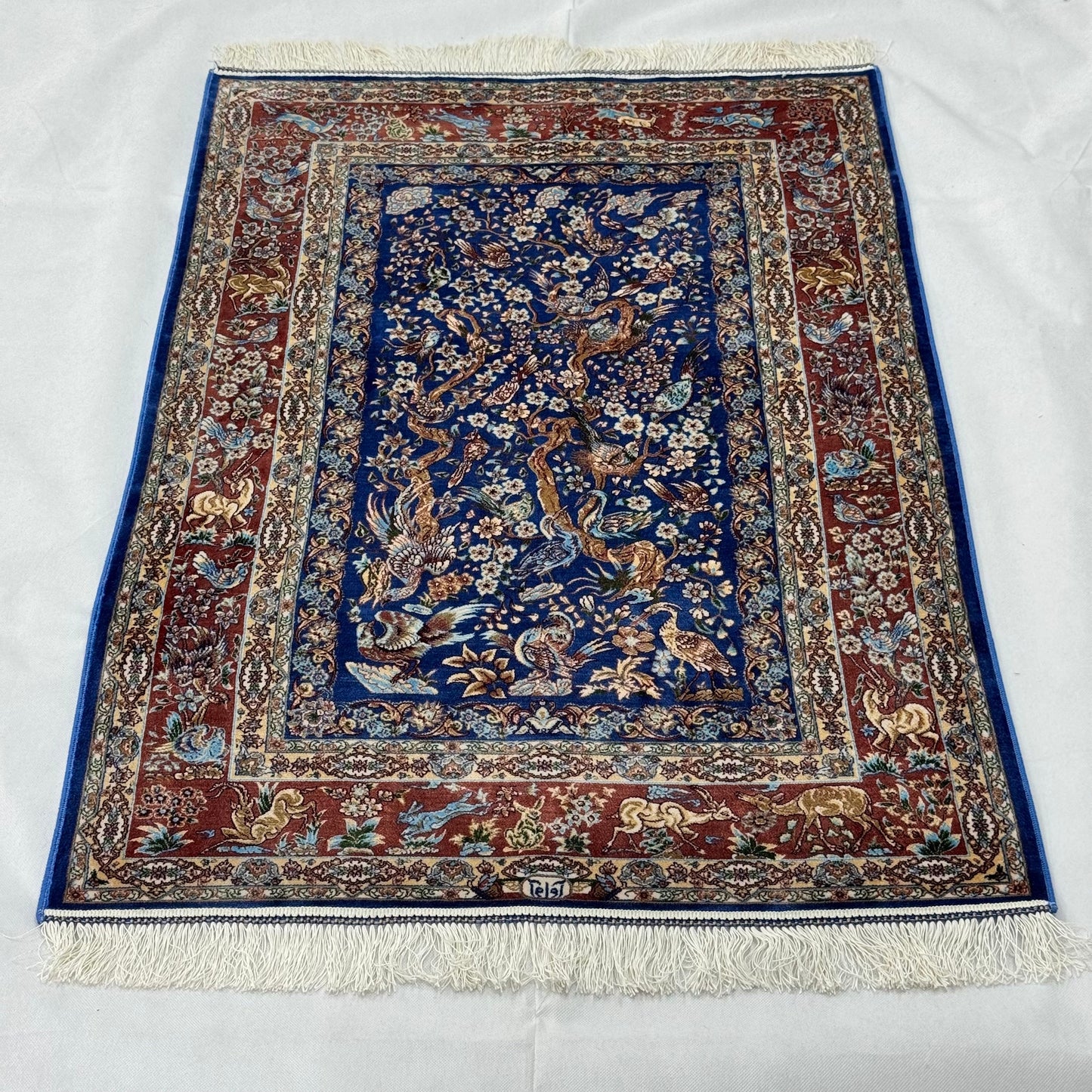 Persian Silk Garden of Paradise Rug 2.5 ft x 4 ft | 1600 Reed