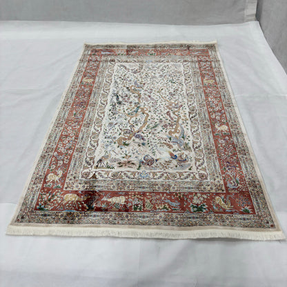 Persian Silk Paradise Garden Rug 5 ft x 8 ft | 1600 Reed Pure Silk