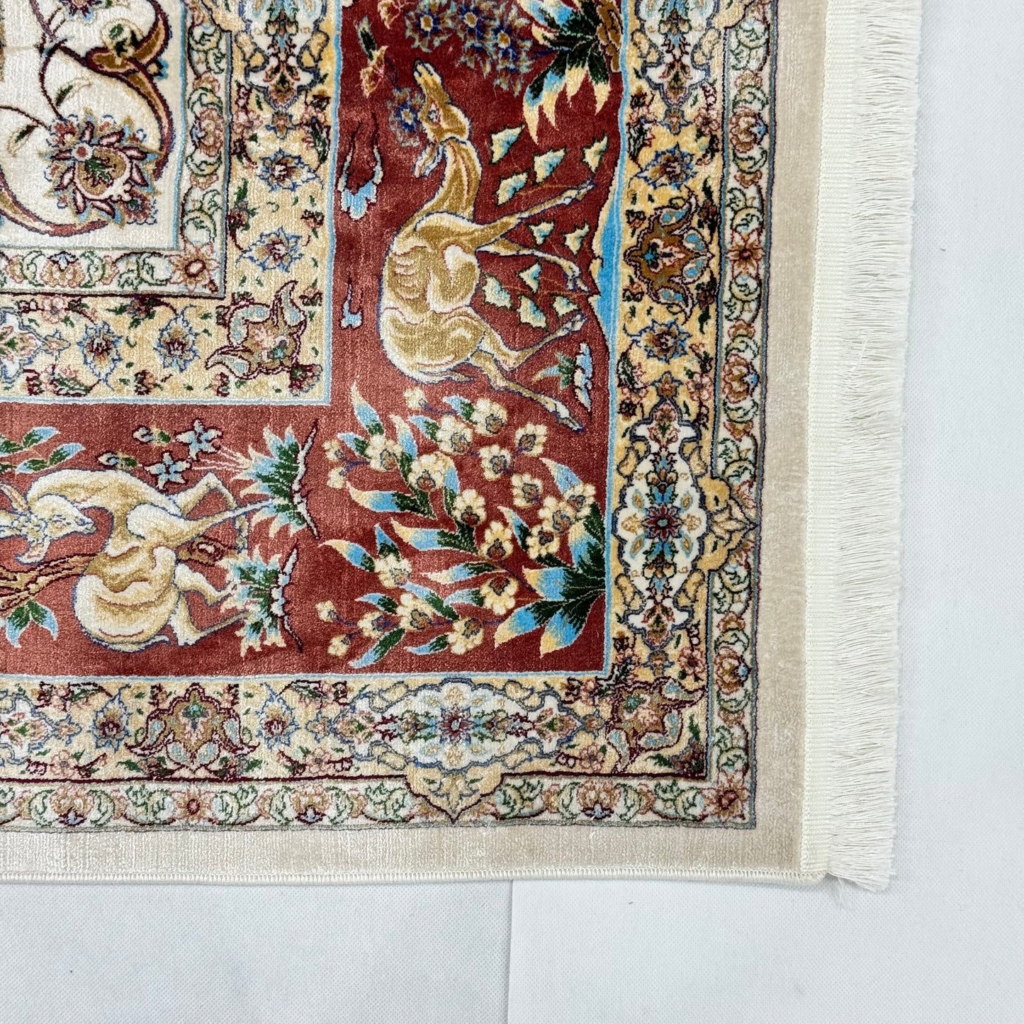 Persian Silk Paradise Garden Rug 5 ft x 8 ft | 1600 Reed Pure Silk
