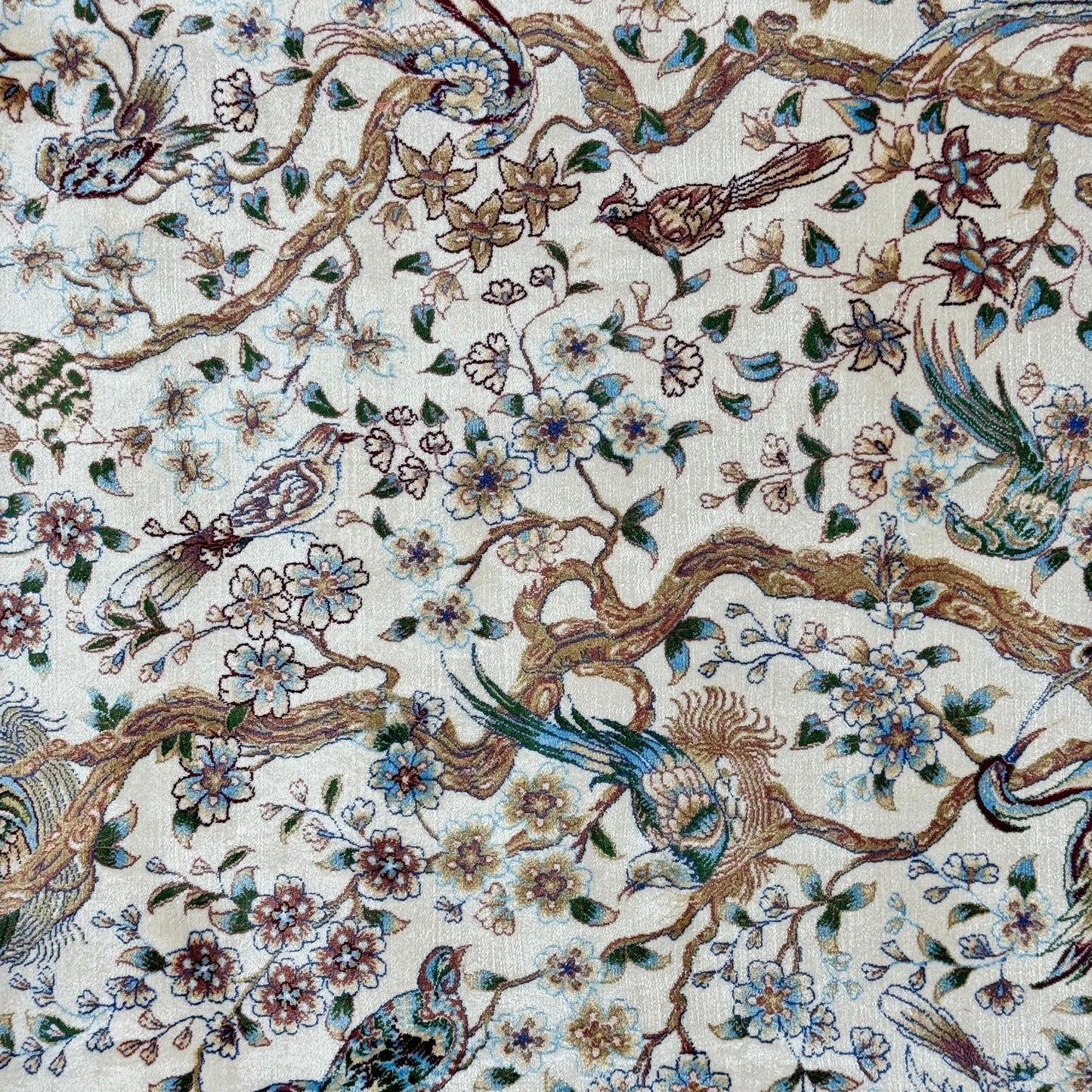 Persian Silk Paradise Garden Rug 5 ft x 8 ft | 1600 Reed Pure Silk