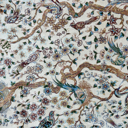 Persian Silk Paradise Garden Rug 5 ft x 8 ft | 1600 Reed Pure Silk