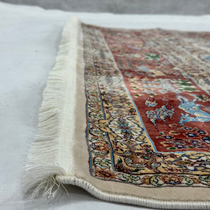 Persian Silk Paradise Garden Rug 5 ft x 8 ft | 1600 Reed Pure Silk