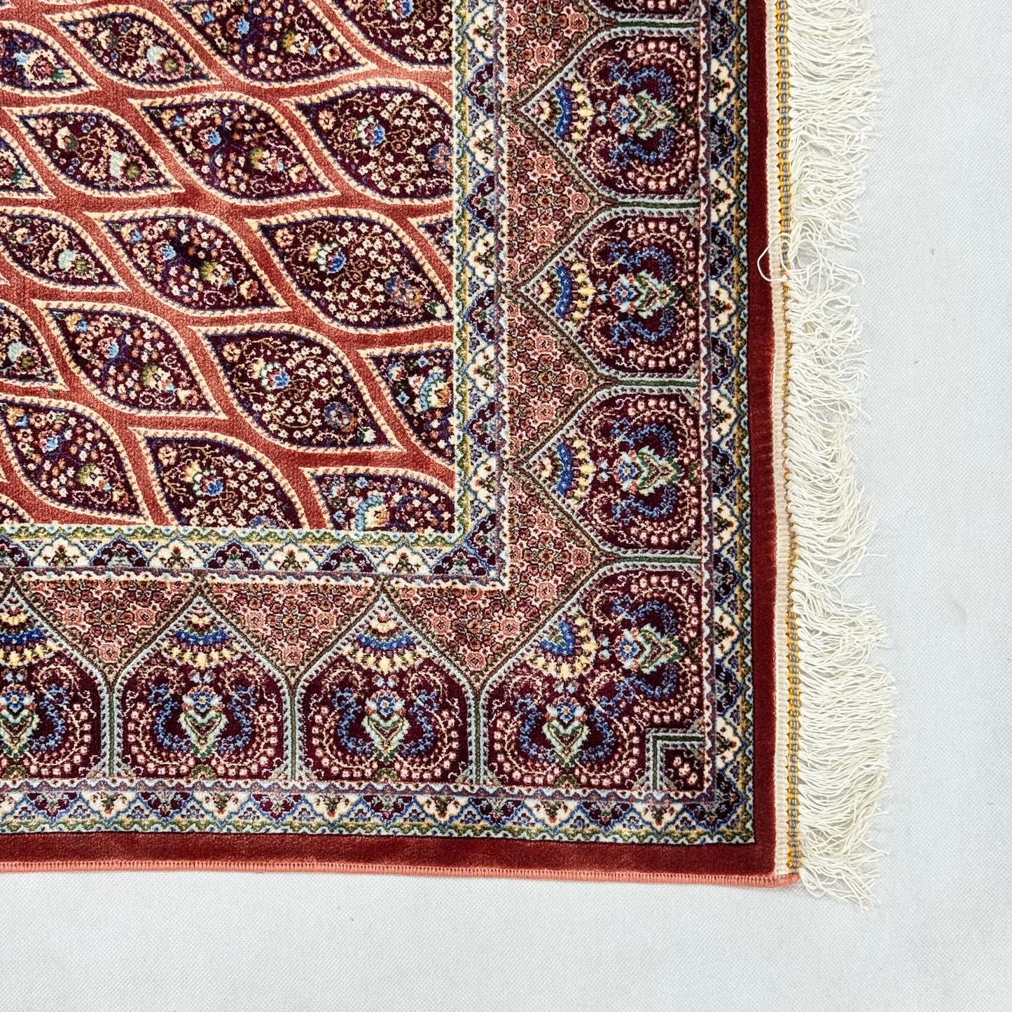 Persian Silk Medallion Rug 4 ft x 6 ft | Pure Silk Abresham | 1600 Reed