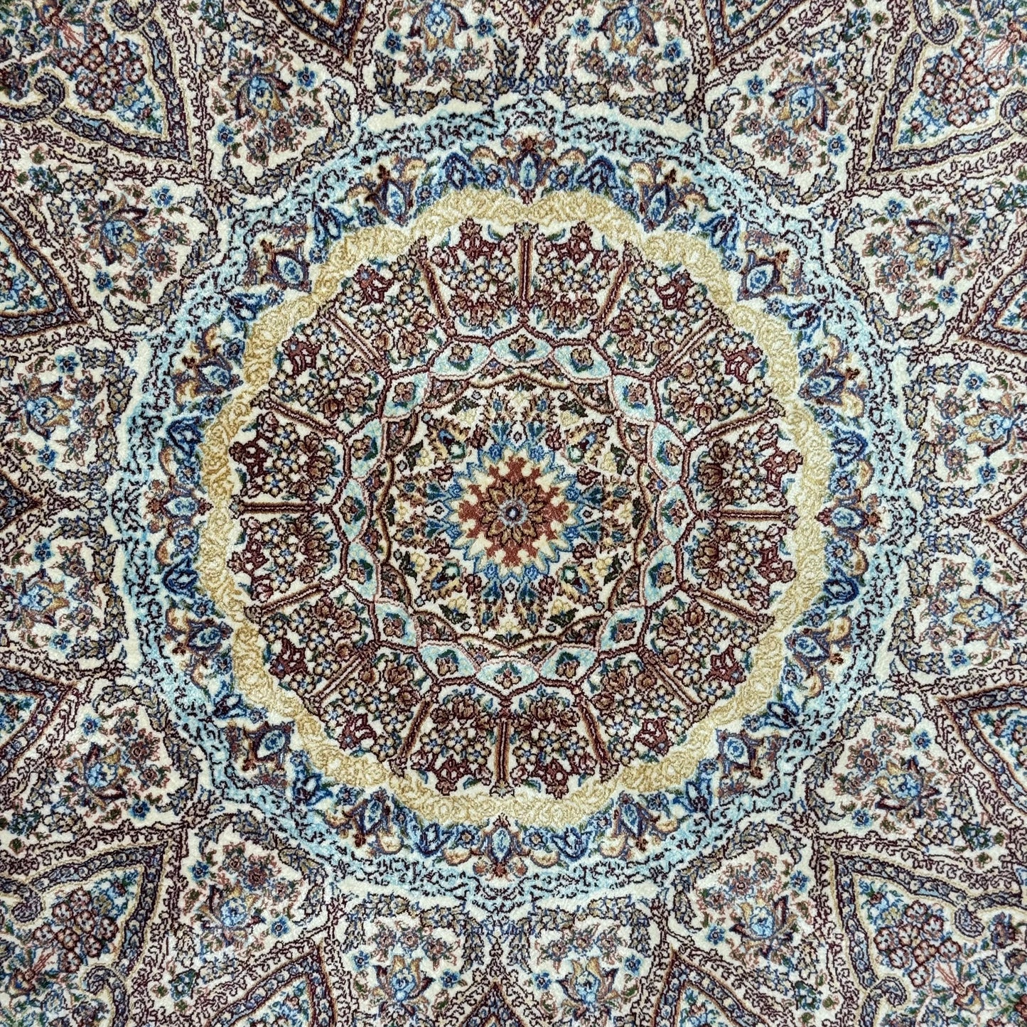Persian Silk Abresham Rug 4 ft x 6 ft | 1600 Reed Machine-Made Iran