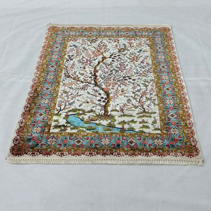 Persian Silk Tree of Life Rug 3 ft x 5 ft | 1600 Reeds