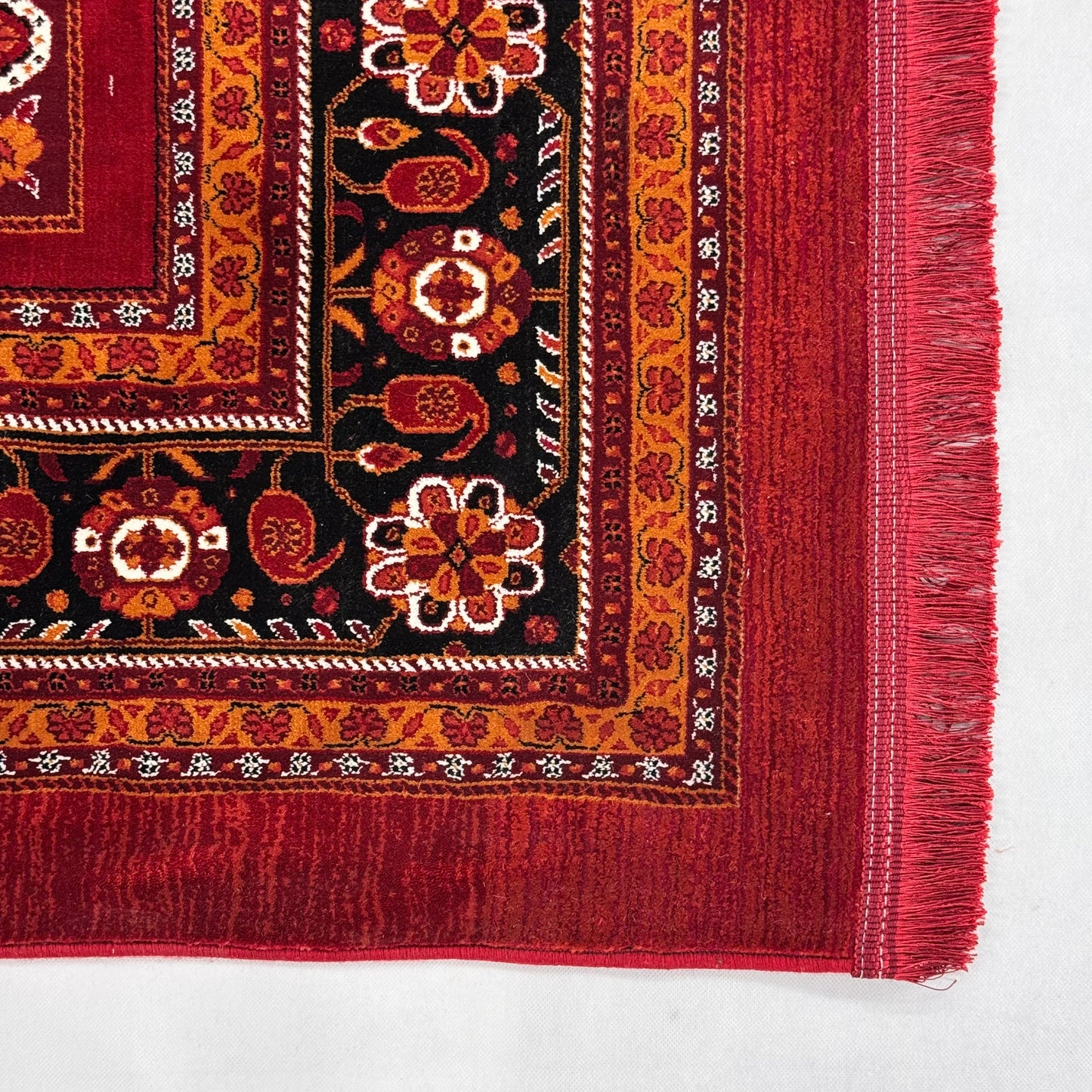 7 ft x 10 ft Red Persian 700 Reed Acrylic Rug, Gabbeh Tribal Carpet