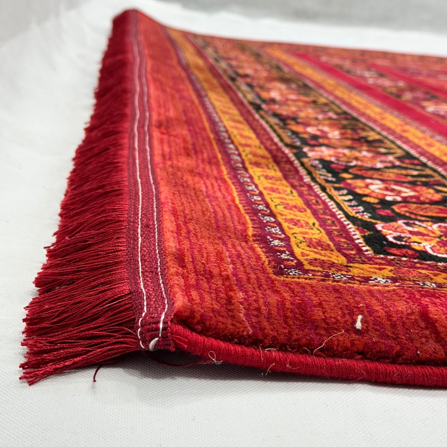 7 ft x 10 ft Red Persian 700 Reed Acrylic Rug, Gabbeh Tribal Carpet