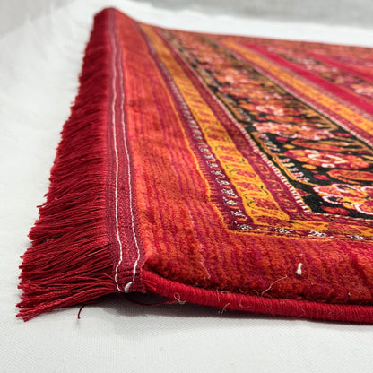 7 ft x 10 ft Red Persian 700 Reed Acrylic Rug, Gabbeh Tribal Carpet