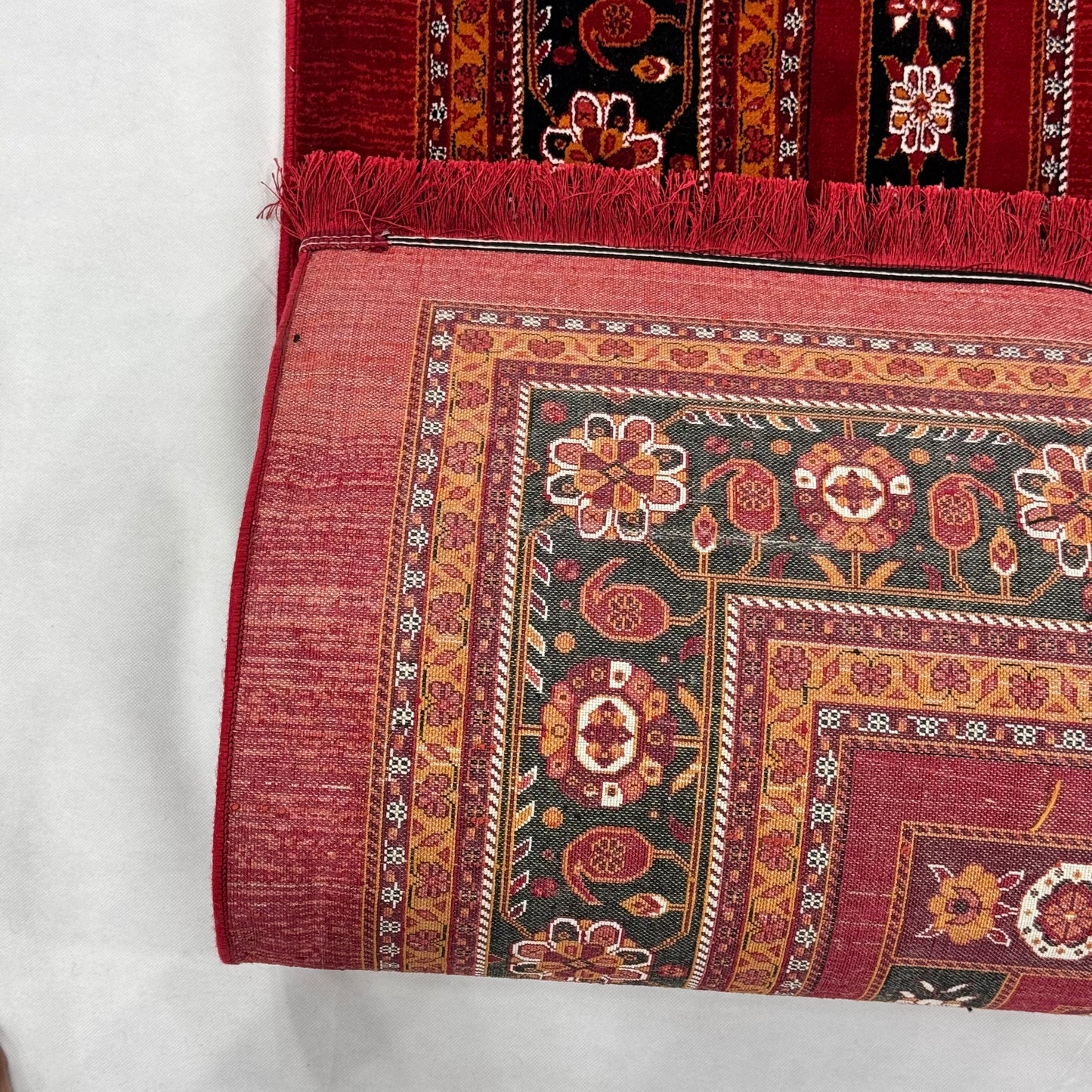 7 ft x 10 ft Red Persian 700 Reed Acrylic Rug, Gabbeh Tribal Carpet