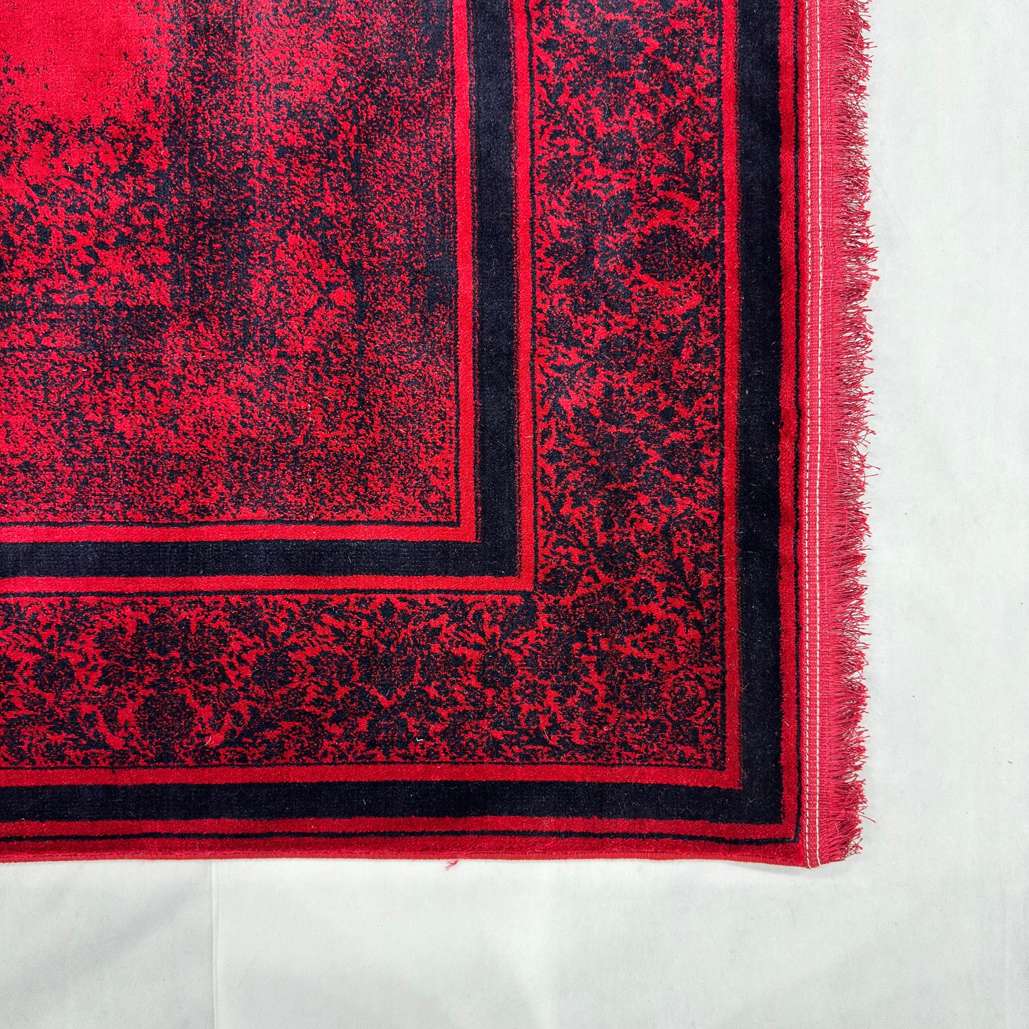 7 ft x 10 ft Red Persian 700 Reed Acrylic Rug, Vintage Medallion Carpet