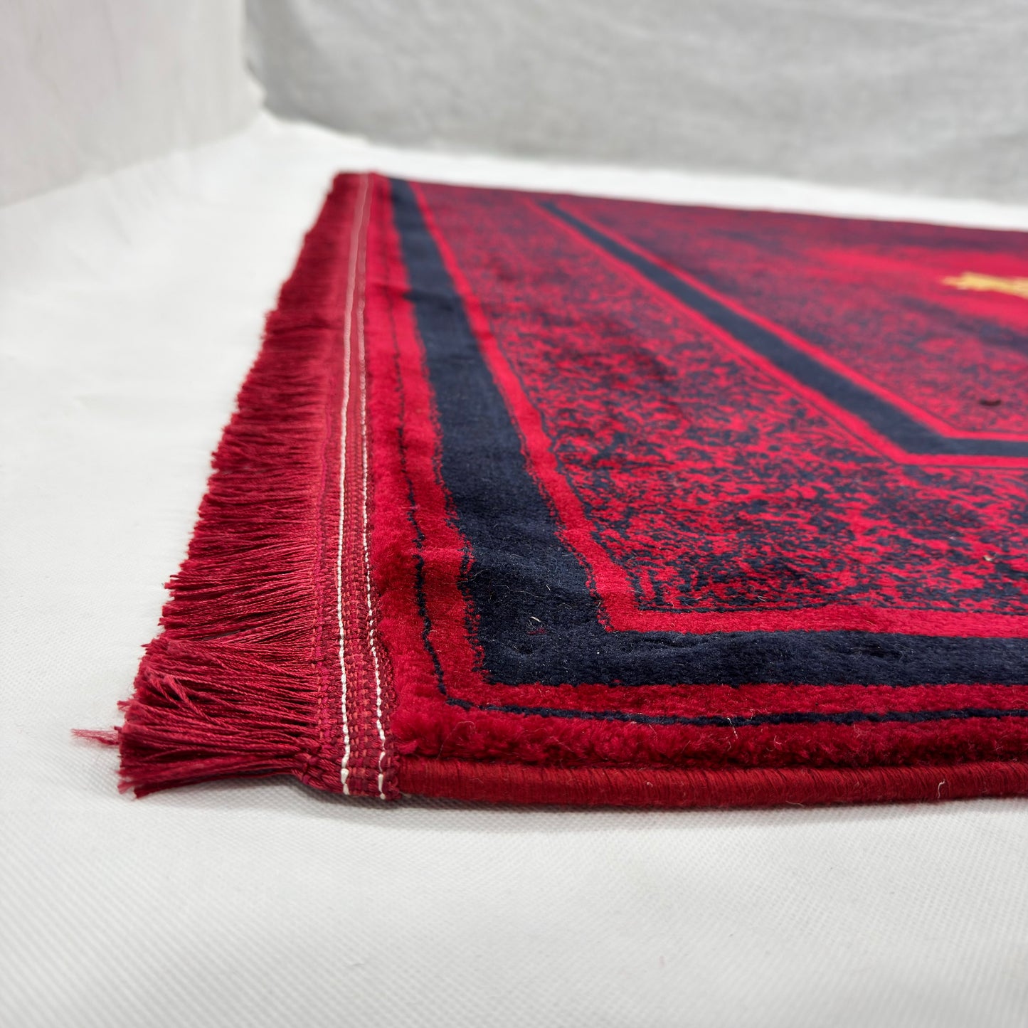 7 ft x 10 ft Red Persian 700 Reed Acrylic Rug, Vintage Medallion Carpet
