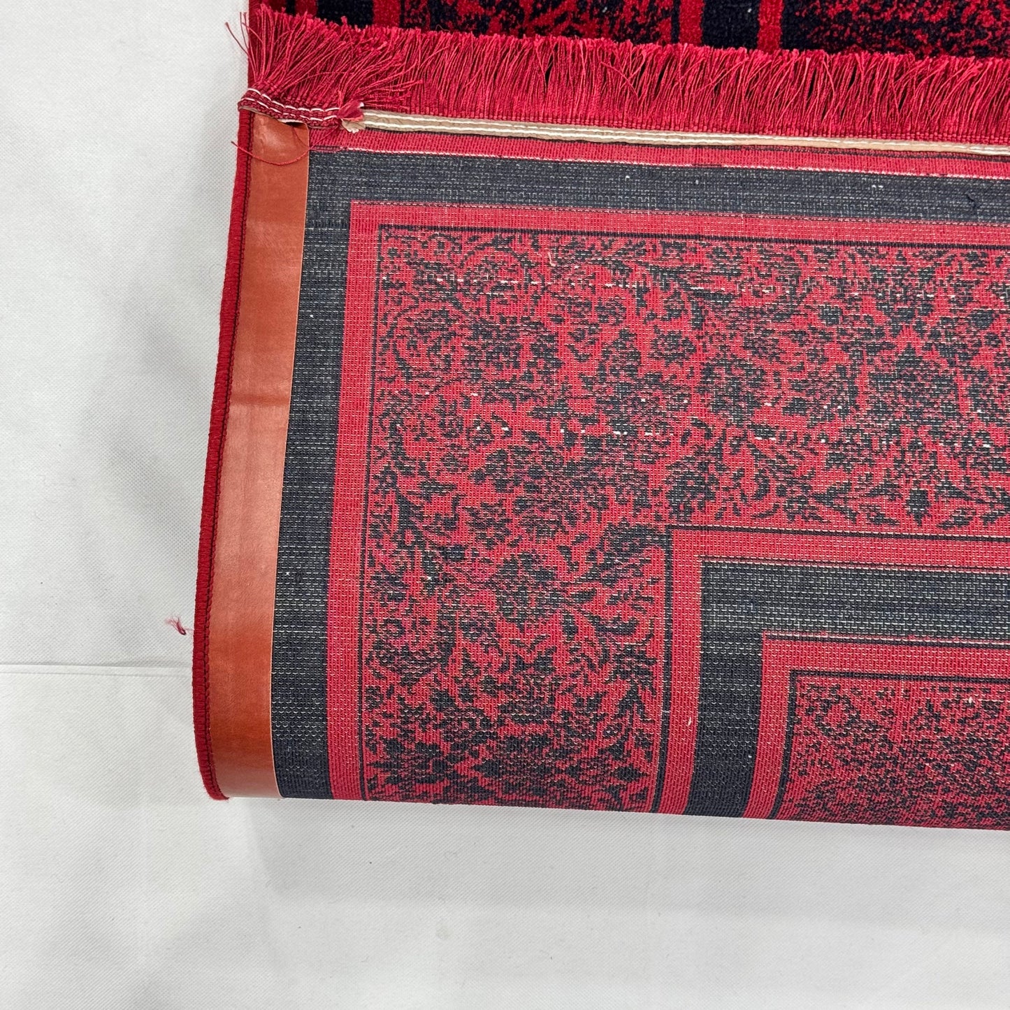 7 ft x 10 ft Red Persian 700 Reed Acrylic Rug, Vintage Medallion Carpet