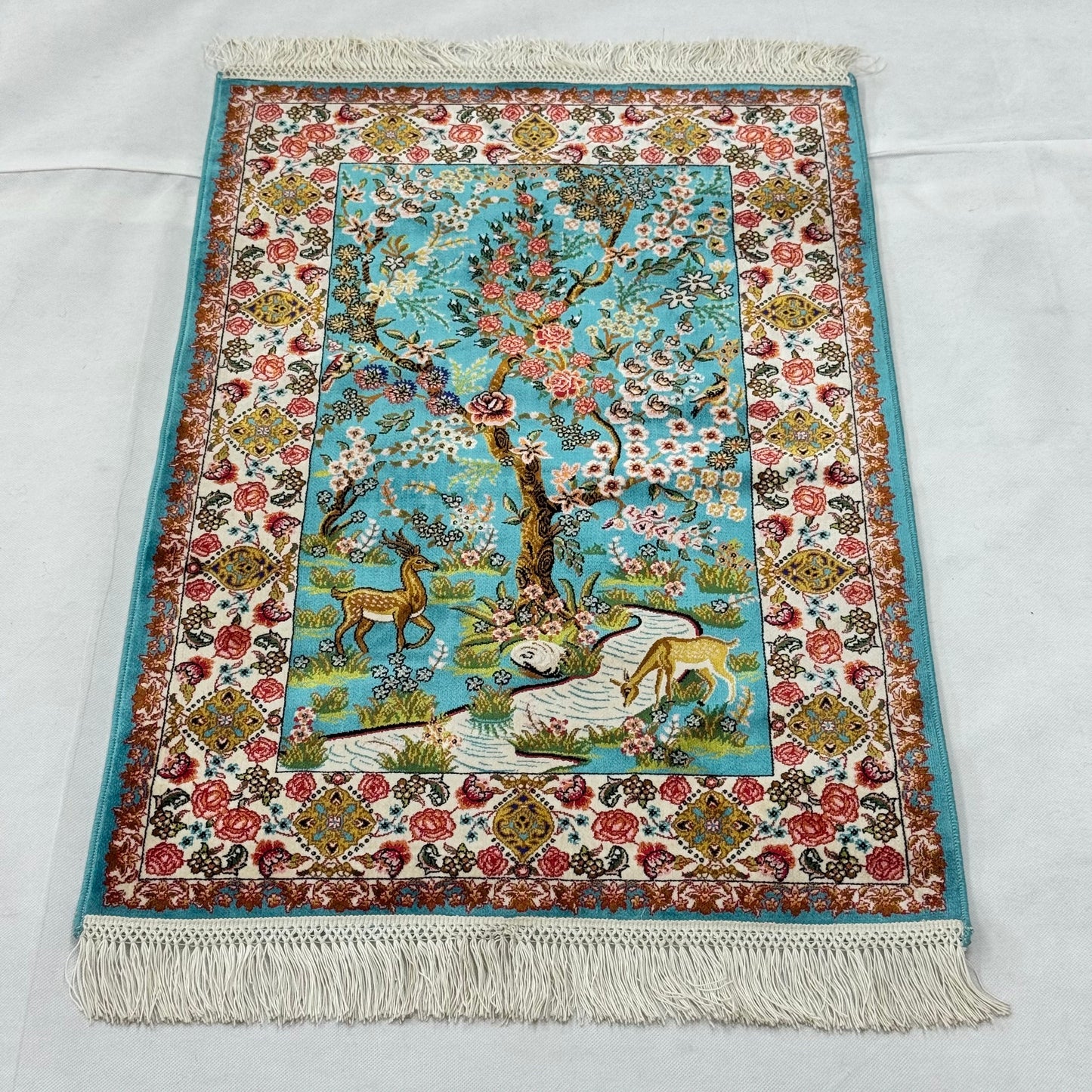 Persian Silk Garden of Paradise Rug 2 ft x 3 ft | 1600 Reed