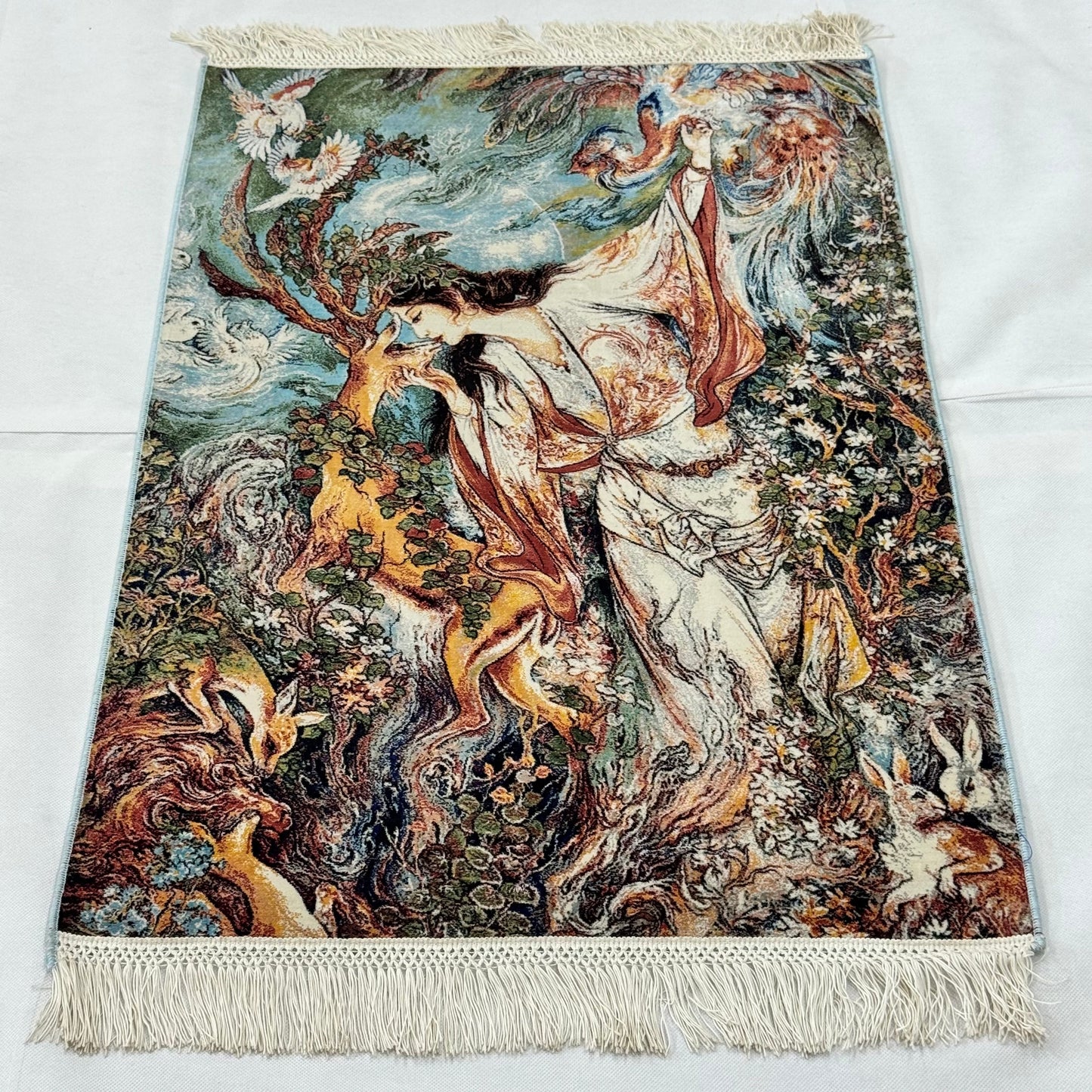 Persian Silk Garden of Paradise Rug 2 ft x 3 ft | 1600 Reeds