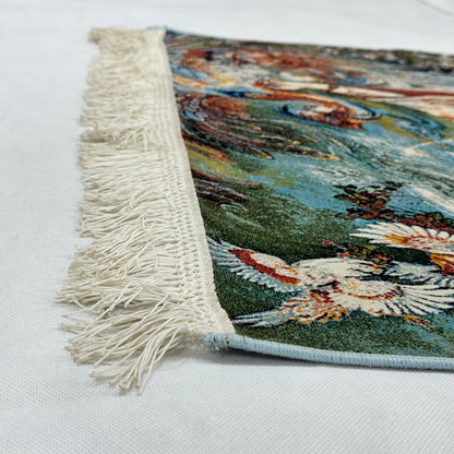 Persian Silk Garden of Paradise Rug 2 ft x 3 ft | 1600 Reeds