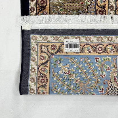 Persian Khamseh Garden Panel Pure Silk Abresham Rug 7 ft x 10 ft | 1600