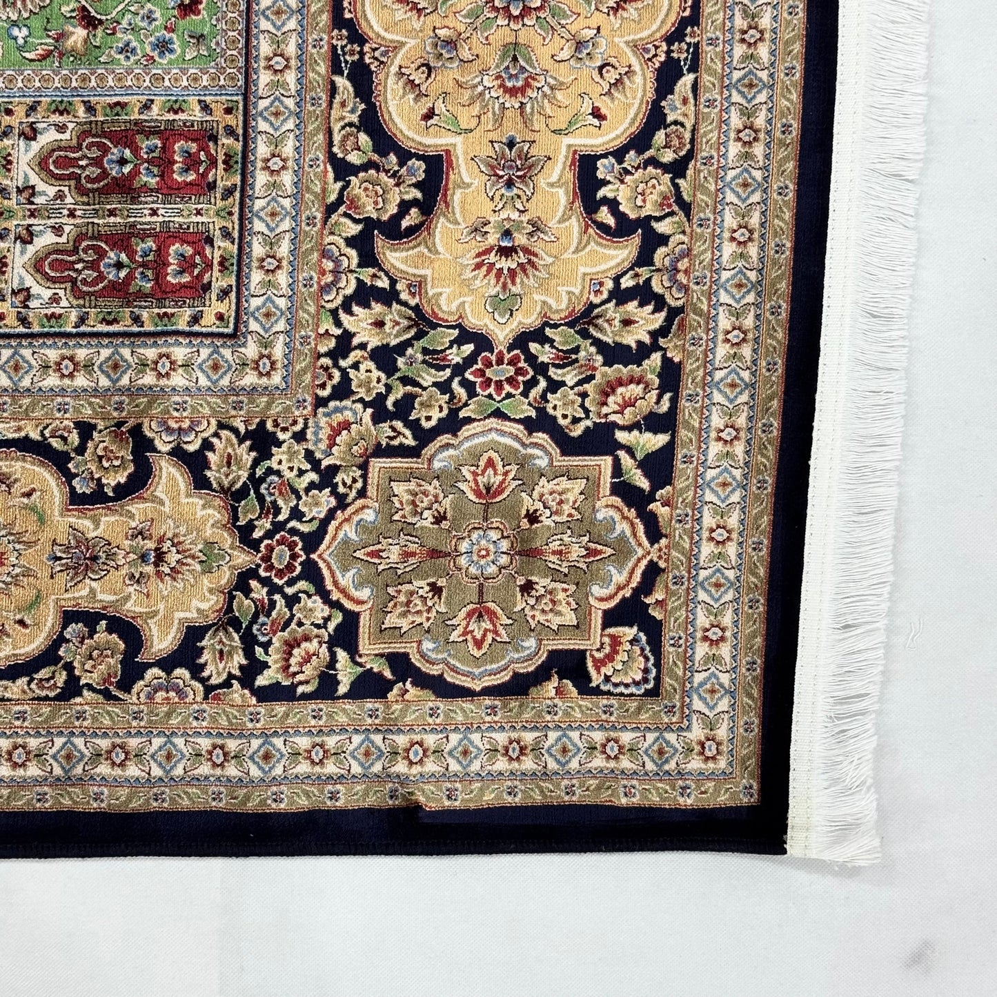 Persian Bagh Garden Panel Pure Silk Abresham Rug 7 ft x 10 ft | 1600 Reed