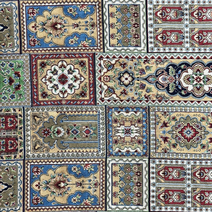 Persian Bagh Garden Panel Pure Silk Abresham Rug 7 ft x 10 ft | 1600 Reed
