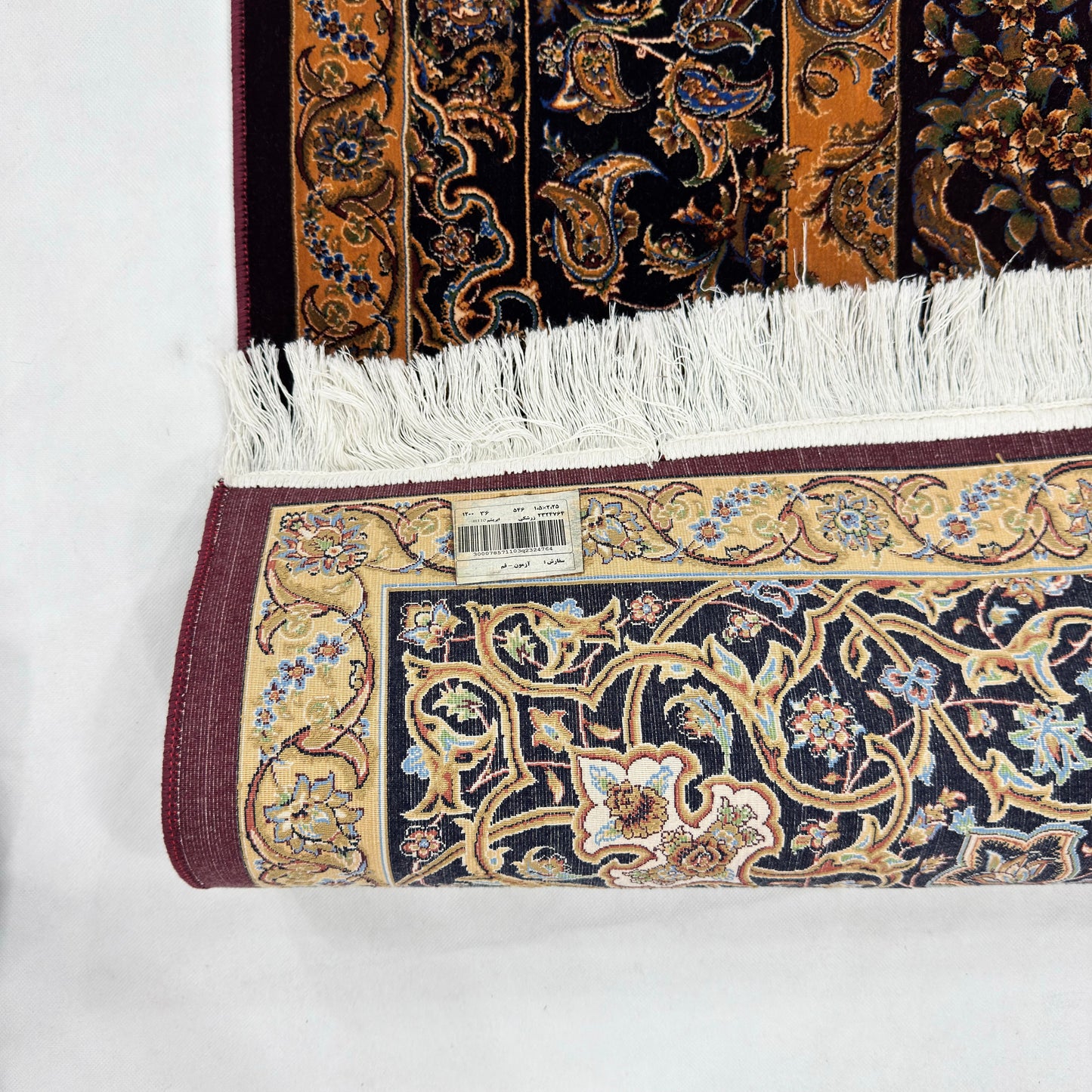 Persian Silk Abresham Rug 5 ft x 8 ft | 1600 Reed Iranian Floral Design