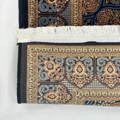 Persian Silk Medallion Rug 4 ft x 6 ft | 1600 Reed Pure Silk Abresham