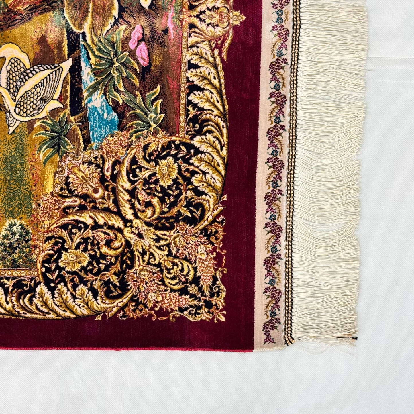 Persian Silk Bird of Paradise Rug 2.5 ft x 4 ft | 1600 Reeds Iranian