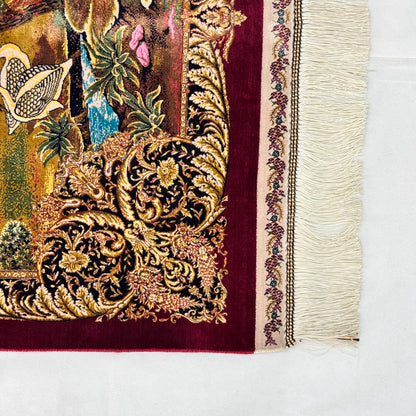 Persian Silk Bird of Paradise Rug 2.5 ft x 4 ft | 1600 Reeds Iranian