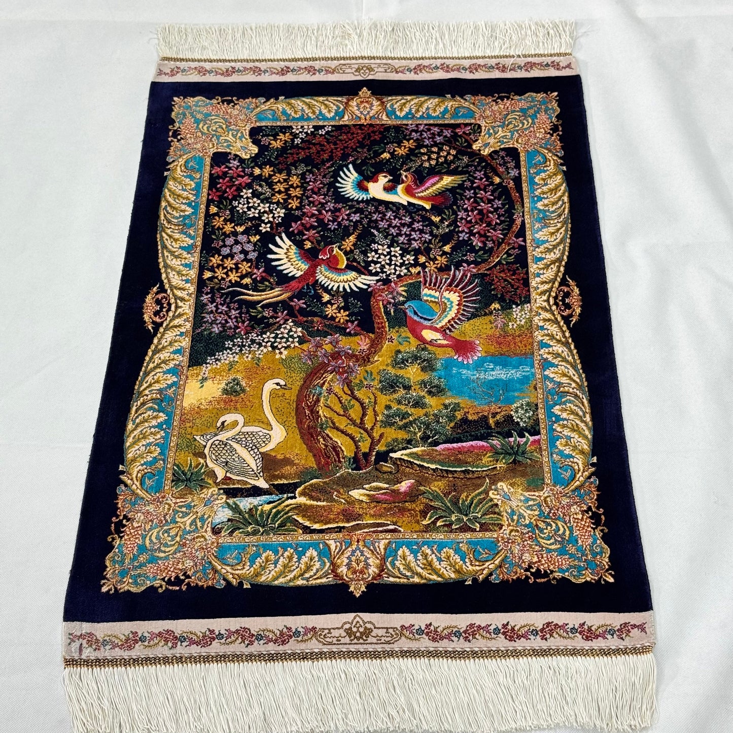 Persian Silk Garden of Paradise Rug 2 ft x 3 ft | 1600 Reed