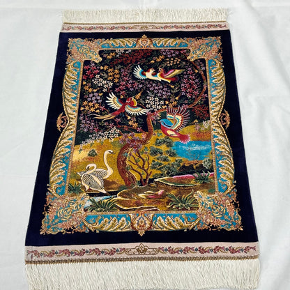 Persian Silk Garden of Paradise Rug 2 ft x 3 ft | 1600 Reed