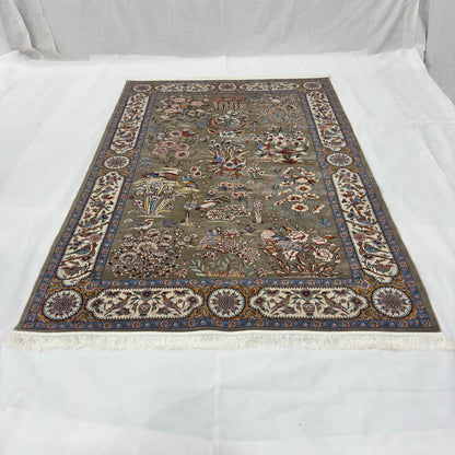 Persian Silk Garden of Paradise Rug 7 ft x 10 ft | 1600 Reed Pure Silk
