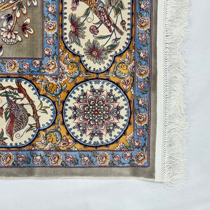 Persian Silk Garden of Paradise Rug 7 ft x 10 ft | 1600 Reed Pure Silk